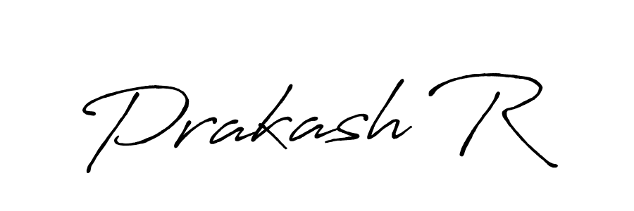 Design your own signature with our free online signature maker. With this signature software, you can create a handwritten (Antro_Vectra_Bolder) signature for name Prakash R. Prakash R signature style 7 images and pictures png