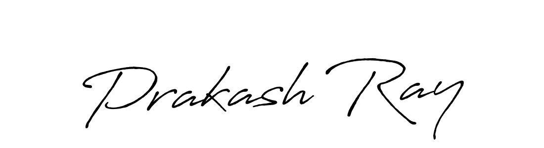 Create a beautiful signature design for name Prakash Ray. With this signature (Antro_Vectra_Bolder) fonts, you can make a handwritten signature for free. Prakash Ray signature style 7 images and pictures png