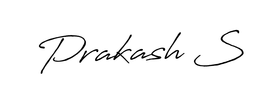 It looks lik you need a new signature style for name Prakash S. Design unique handwritten (Antro_Vectra_Bolder) signature with our free signature maker in just a few clicks. Prakash S signature style 7 images and pictures png