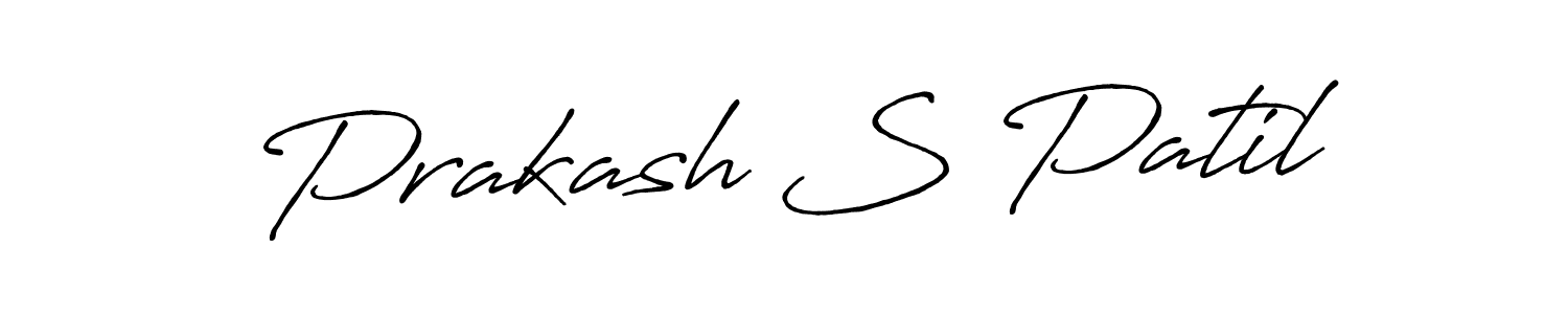 Use a signature maker to create a handwritten signature online. With this signature software, you can design (Antro_Vectra_Bolder) your own signature for name Prakash S Patil. Prakash S Patil signature style 7 images and pictures png