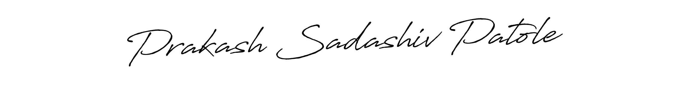 Make a beautiful signature design for name Prakash Sadashiv Patole. With this signature (Antro_Vectra_Bolder) style, you can create a handwritten signature for free. Prakash Sadashiv Patole signature style 7 images and pictures png