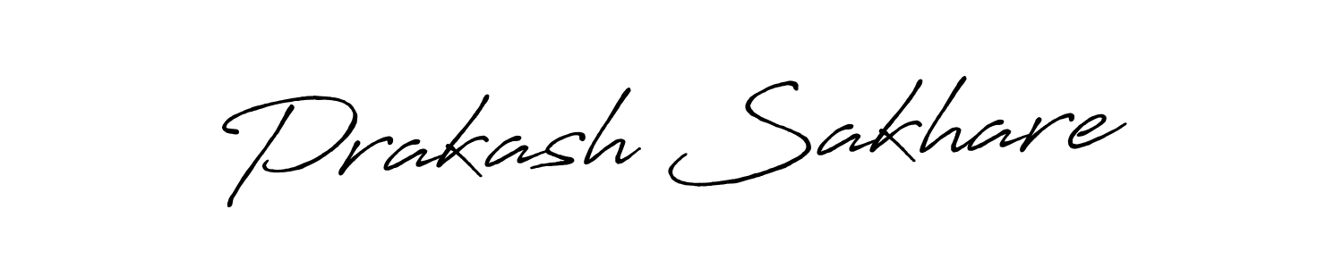 Make a beautiful signature design for name Prakash Sakhare. With this signature (Antro_Vectra_Bolder) style, you can create a handwritten signature for free. Prakash Sakhare signature style 7 images and pictures png