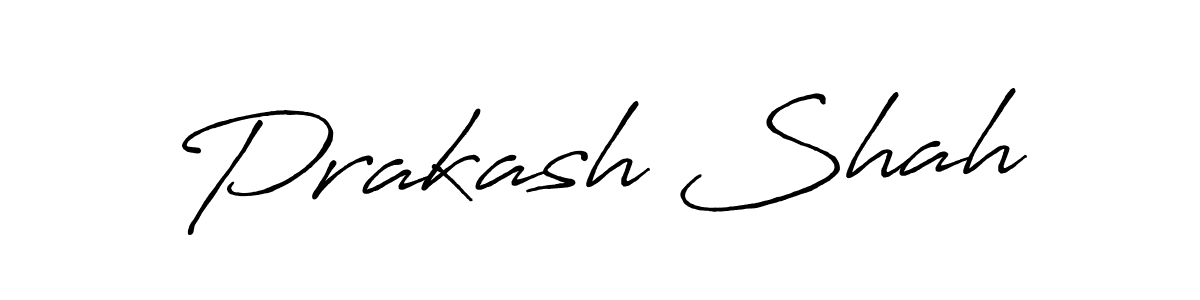 Prakash Shah stylish signature style. Best Handwritten Sign (Antro_Vectra_Bolder) for my name. Handwritten Signature Collection Ideas for my name Prakash Shah. Prakash Shah signature style 7 images and pictures png