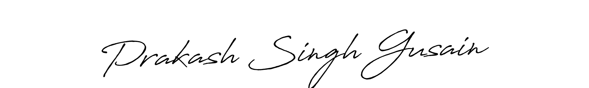 Prakash Singh Gusain stylish signature style. Best Handwritten Sign (Antro_Vectra_Bolder) for my name. Handwritten Signature Collection Ideas for my name Prakash Singh Gusain. Prakash Singh Gusain signature style 7 images and pictures png