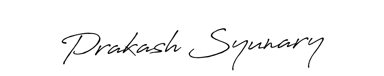 You should practise on your own different ways (Antro_Vectra_Bolder) to write your name (Prakash Syunary) in signature. don't let someone else do it for you. Prakash Syunary signature style 7 images and pictures png