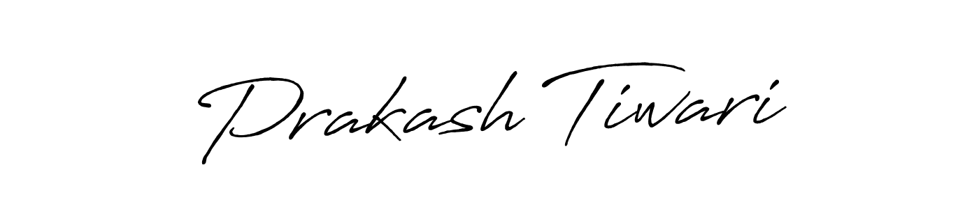 Create a beautiful signature design for name Prakash Tiwari. With this signature (Antro_Vectra_Bolder) fonts, you can make a handwritten signature for free. Prakash Tiwari signature style 7 images and pictures png