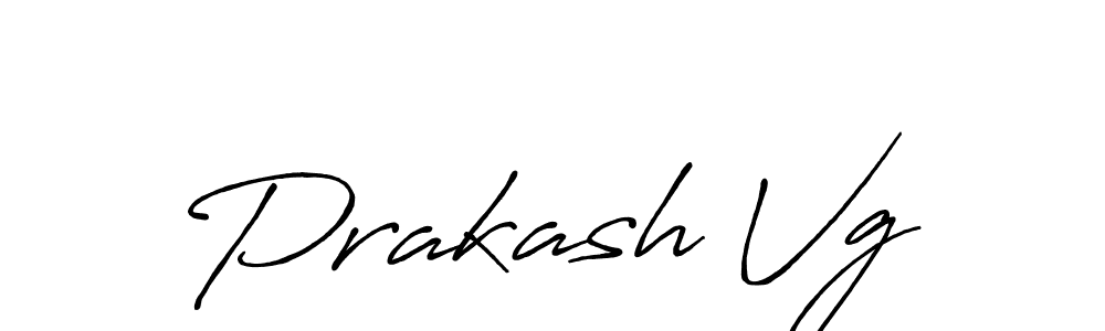 Make a beautiful signature design for name Prakash Vg. With this signature (Antro_Vectra_Bolder) style, you can create a handwritten signature for free. Prakash Vg signature style 7 images and pictures png