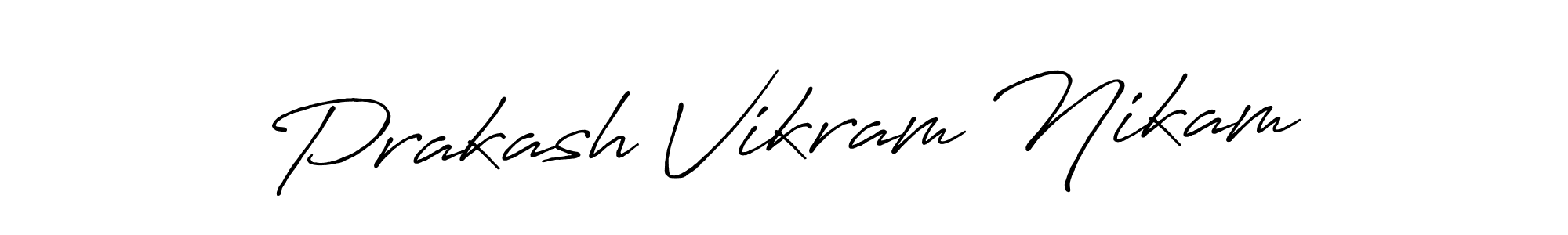 How to make Prakash Vikram Nikam signature? Antro_Vectra_Bolder is a professional autograph style. Create handwritten signature for Prakash Vikram Nikam name. Prakash Vikram Nikam signature style 7 images and pictures png