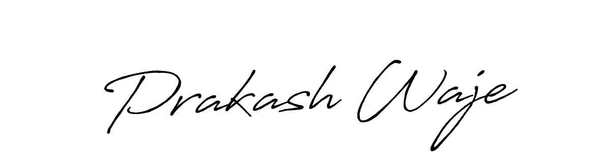 This is the best signature style for the Prakash Waje name. Also you like these signature font (Antro_Vectra_Bolder). Mix name signature. Prakash Waje signature style 7 images and pictures png