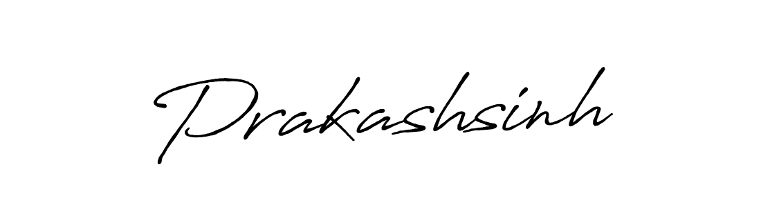 Make a beautiful signature design for name Prakashsinh. With this signature (Antro_Vectra_Bolder) style, you can create a handwritten signature for free. Prakashsinh signature style 7 images and pictures png