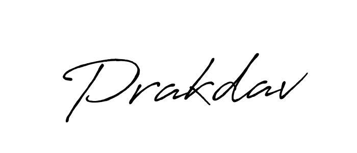 Create a beautiful signature design for name Prakdav. With this signature (Antro_Vectra_Bolder) fonts, you can make a handwritten signature for free. Prakdav signature style 7 images and pictures png