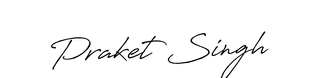 Praket Singh stylish signature style. Best Handwritten Sign (Antro_Vectra_Bolder) for my name. Handwritten Signature Collection Ideas for my name Praket Singh. Praket Singh signature style 7 images and pictures png