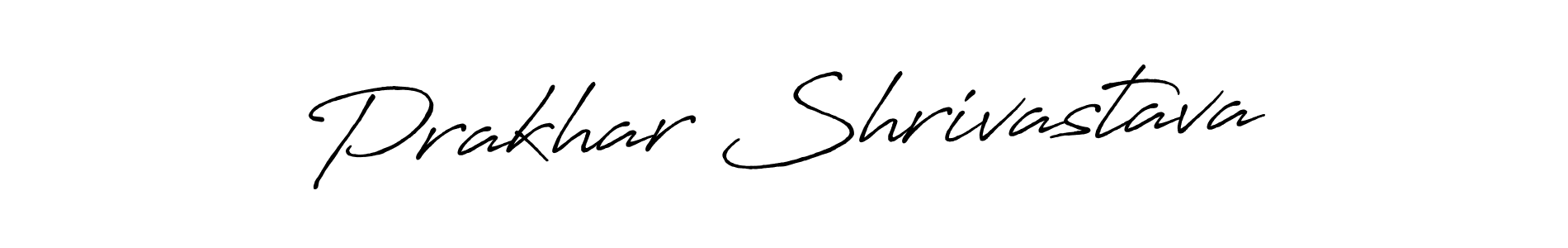 How to make Prakhar Shrivastava name signature. Use Antro_Vectra_Bolder style for creating short signs online. This is the latest handwritten sign. Prakhar Shrivastava signature style 7 images and pictures png