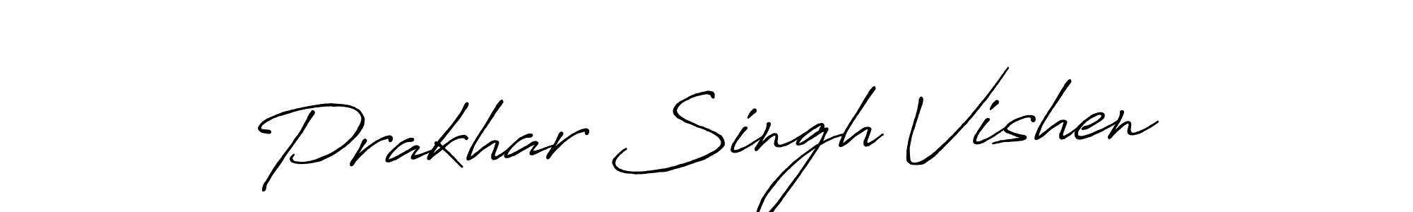 Make a beautiful signature design for name Prakhar Singh Vishen. With this signature (Antro_Vectra_Bolder) style, you can create a handwritten signature for free. Prakhar Singh Vishen signature style 7 images and pictures png