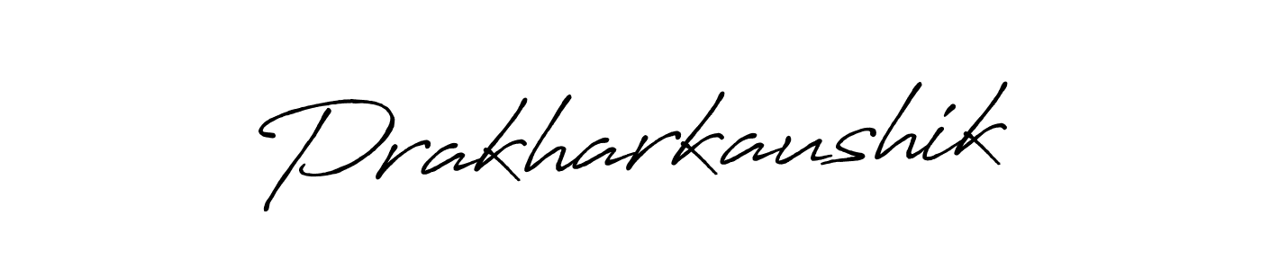 How to make Prakharkaushik signature? Antro_Vectra_Bolder is a professional autograph style. Create handwritten signature for Prakharkaushik name. Prakharkaushik signature style 7 images and pictures png