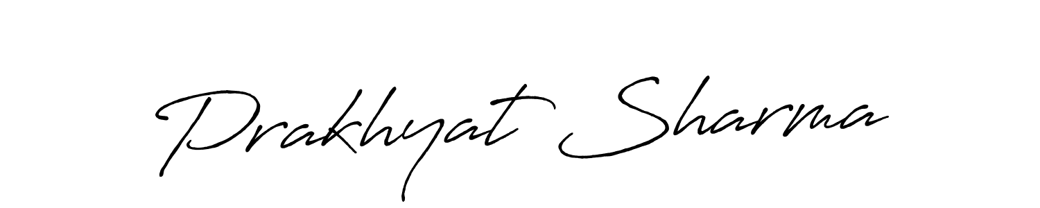 Use a signature maker to create a handwritten signature online. With this signature software, you can design (Antro_Vectra_Bolder) your own signature for name Prakhyat Sharma. Prakhyat Sharma signature style 7 images and pictures png