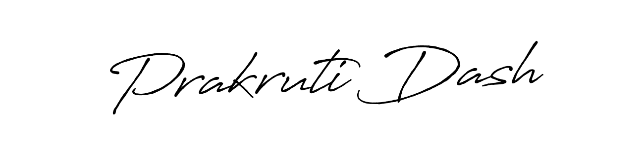Use a signature maker to create a handwritten signature online. With this signature software, you can design (Antro_Vectra_Bolder) your own signature for name Prakruti Dash. Prakruti Dash signature style 7 images and pictures png
