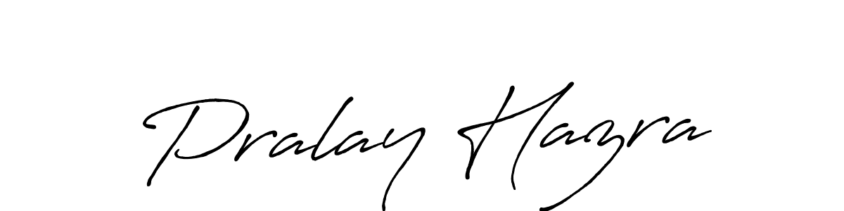 Similarly Antro_Vectra_Bolder is the best handwritten signature design. Signature creator online .You can use it as an online autograph creator for name Pralay Hazra. Pralay Hazra signature style 7 images and pictures png
