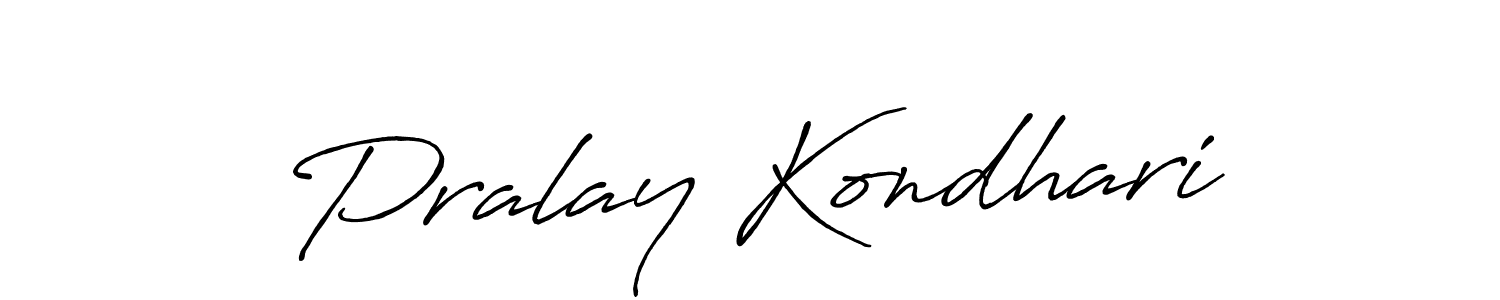 Also You can easily find your signature by using the search form. We will create Pralay Kondhari name handwritten signature images for you free of cost using Antro_Vectra_Bolder sign style. Pralay Kondhari signature style 7 images and pictures png