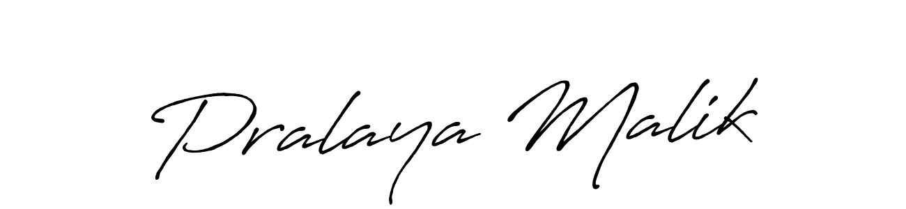 Also we have Pralaya Malik name is the best signature style. Create professional handwritten signature collection using Antro_Vectra_Bolder autograph style. Pralaya Malik signature style 7 images and pictures png