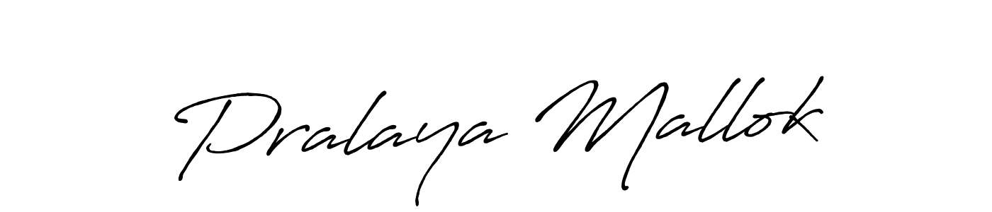 You can use this online signature creator to create a handwritten signature for the name Pralaya Mallok. This is the best online autograph maker. Pralaya Mallok signature style 7 images and pictures png