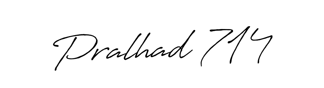 Also we have Pralhad 714 name is the best signature style. Create professional handwritten signature collection using Antro_Vectra_Bolder autograph style. Pralhad 714 signature style 7 images and pictures png