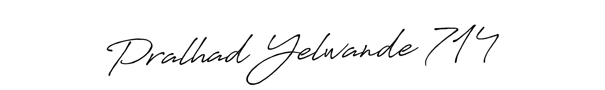 Pralhad Yelwande 714 stylish signature style. Best Handwritten Sign (Antro_Vectra_Bolder) for my name. Handwritten Signature Collection Ideas for my name Pralhad Yelwande 714. Pralhad Yelwande 714 signature style 7 images and pictures png