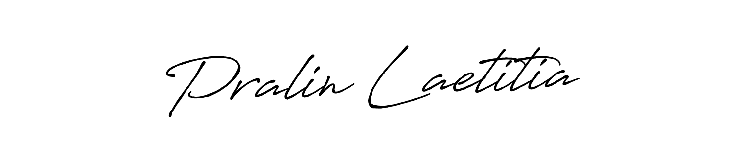 The best way (Antro_Vectra_Bolder) to make a short signature is to pick only two or three words in your name. The name Pralin Laetitia include a total of six letters. For converting this name. Pralin Laetitia signature style 7 images and pictures png