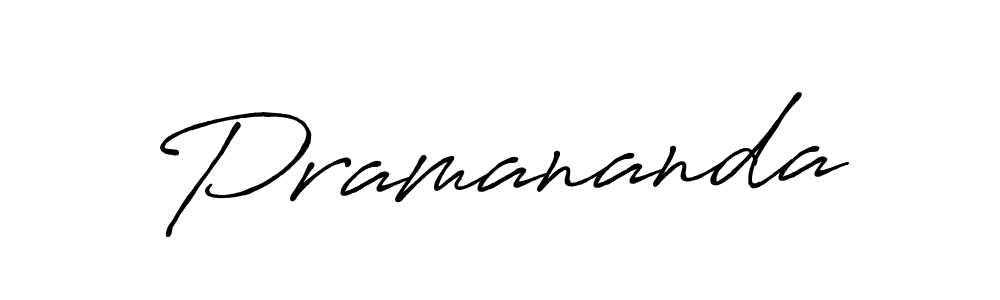 Use a signature maker to create a handwritten signature online. With this signature software, you can design (Antro_Vectra_Bolder) your own signature for name Pramananda. Pramananda signature style 7 images and pictures png