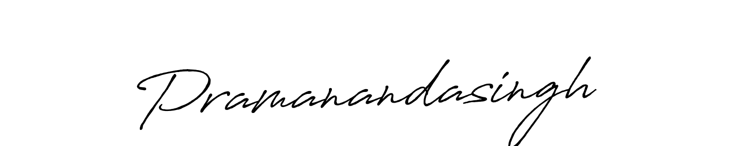 Make a beautiful signature design for name Pramanandasingh. With this signature (Antro_Vectra_Bolder) style, you can create a handwritten signature for free. Pramanandasingh signature style 7 images and pictures png
