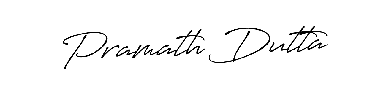 Design your own signature with our free online signature maker. With this signature software, you can create a handwritten (Antro_Vectra_Bolder) signature for name Pramath Dutta. Pramath Dutta signature style 7 images and pictures png