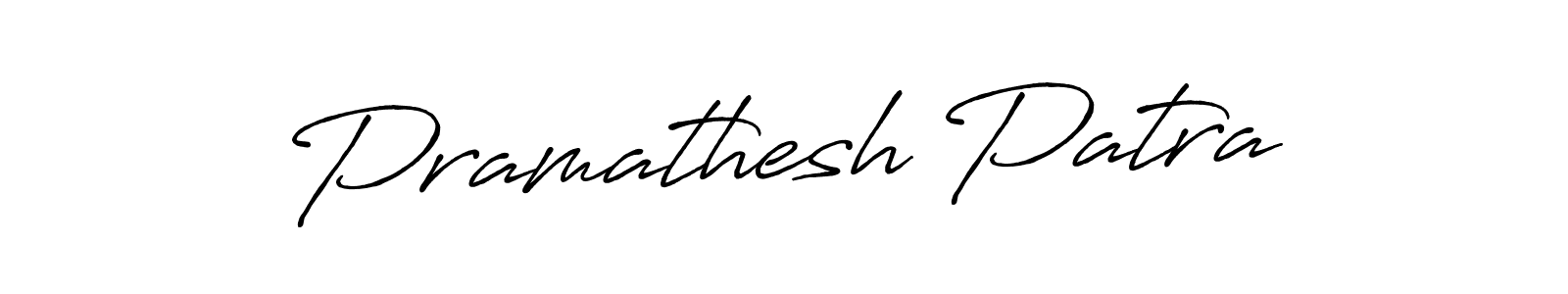 Create a beautiful signature design for name Pramathesh Patra. With this signature (Antro_Vectra_Bolder) fonts, you can make a handwritten signature for free. Pramathesh Patra signature style 7 images and pictures png