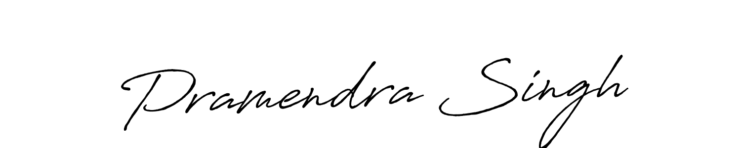 Design your own signature with our free online signature maker. With this signature software, you can create a handwritten (Antro_Vectra_Bolder) signature for name Pramendra Singh. Pramendra Singh signature style 7 images and pictures png
