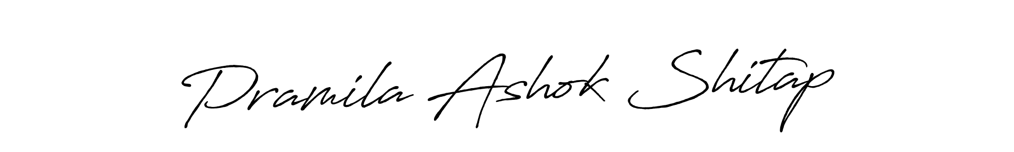 You should practise on your own different ways (Antro_Vectra_Bolder) to write your name (Pramila Ashok Shitap) in signature. don't let someone else do it for you. Pramila Ashok Shitap signature style 7 images and pictures png