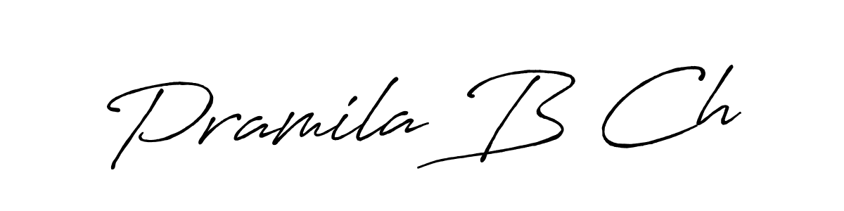 It looks lik you need a new signature style for name Pramila B Ch. Design unique handwritten (Antro_Vectra_Bolder) signature with our free signature maker in just a few clicks. Pramila B Ch signature style 7 images and pictures png