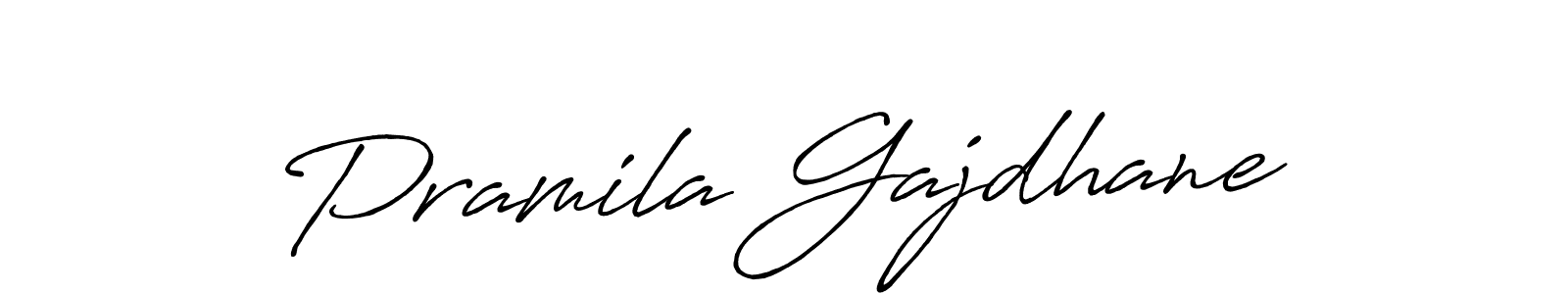 Also You can easily find your signature by using the search form. We will create Pramila Gajdhane name handwritten signature images for you free of cost using Antro_Vectra_Bolder sign style. Pramila Gajdhane signature style 7 images and pictures png