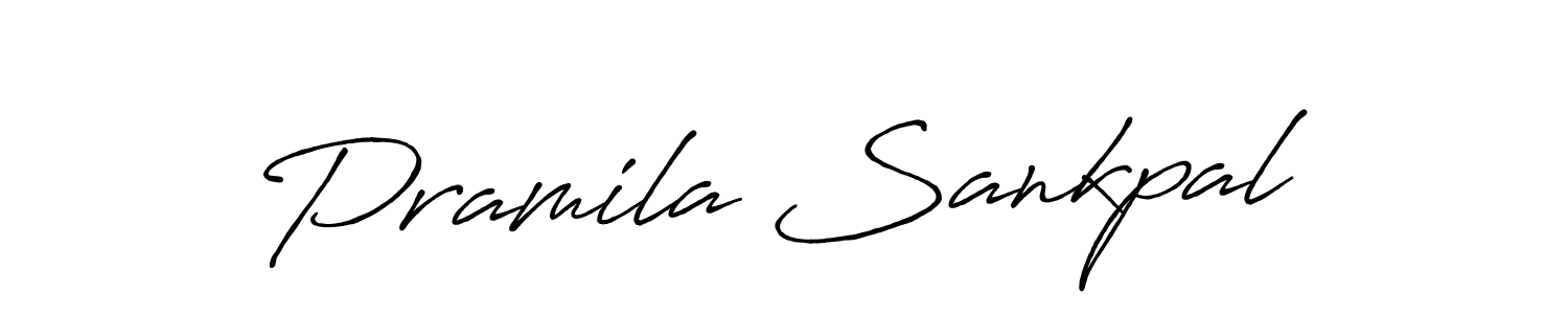 Similarly Antro_Vectra_Bolder is the best handwritten signature design. Signature creator online .You can use it as an online autograph creator for name Pramila Sankpal. Pramila Sankpal signature style 7 images and pictures png