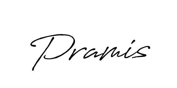 Pramis stylish signature style. Best Handwritten Sign (Antro_Vectra_Bolder) for my name. Handwritten Signature Collection Ideas for my name Pramis. Pramis signature style 7 images and pictures png