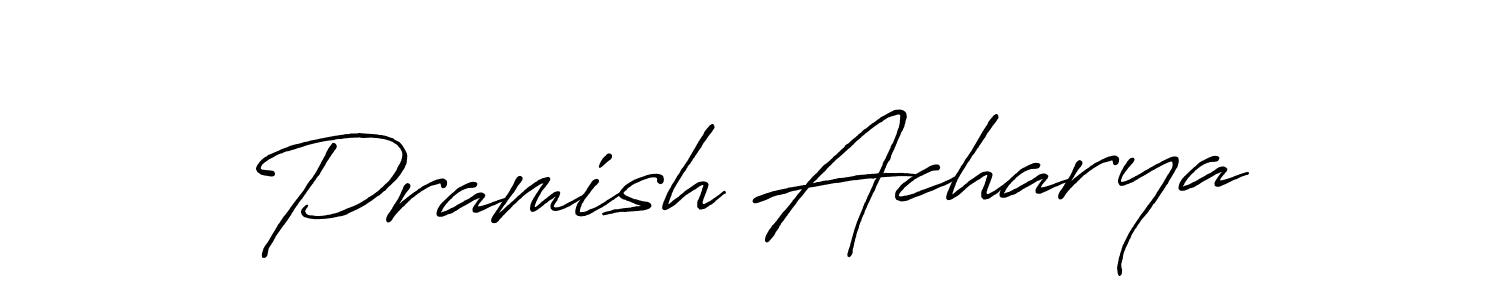 How to make Pramish Acharya signature? Antro_Vectra_Bolder is a professional autograph style. Create handwritten signature for Pramish Acharya name. Pramish Acharya signature style 7 images and pictures png