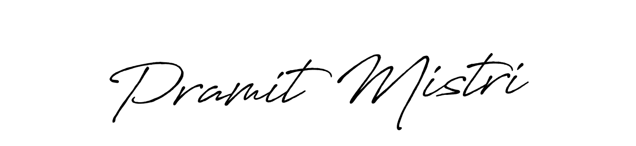 Antro_Vectra_Bolder is a professional signature style that is perfect for those who want to add a touch of class to their signature. It is also a great choice for those who want to make their signature more unique. Get Pramit Mistri name to fancy signature for free. Pramit Mistri signature style 7 images and pictures png