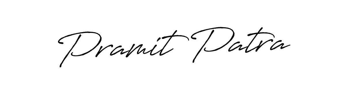 Also we have Pramit Patra name is the best signature style. Create professional handwritten signature collection using Antro_Vectra_Bolder autograph style. Pramit Patra signature style 7 images and pictures png