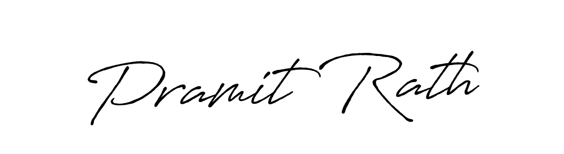 Create a beautiful signature design for name Pramit Rath. With this signature (Antro_Vectra_Bolder) fonts, you can make a handwritten signature for free. Pramit Rath signature style 7 images and pictures png