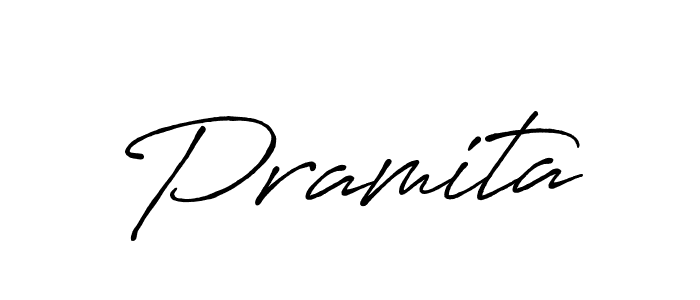 How to make Pramita name signature. Use Antro_Vectra_Bolder style for creating short signs online. This is the latest handwritten sign. Pramita signature style 7 images and pictures png