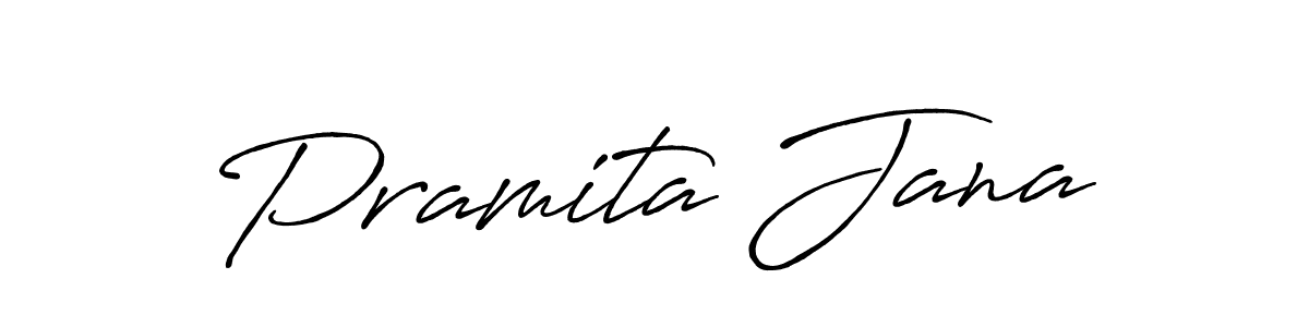 Pramita Jana stylish signature style. Best Handwritten Sign (Antro_Vectra_Bolder) for my name. Handwritten Signature Collection Ideas for my name Pramita Jana. Pramita Jana signature style 7 images and pictures png