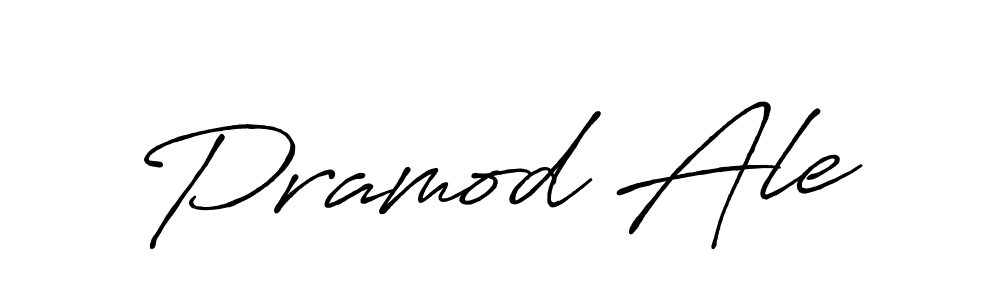 Design your own signature with our free online signature maker. With this signature software, you can create a handwritten (Antro_Vectra_Bolder) signature for name Pramod Ale. Pramod Ale signature style 7 images and pictures png