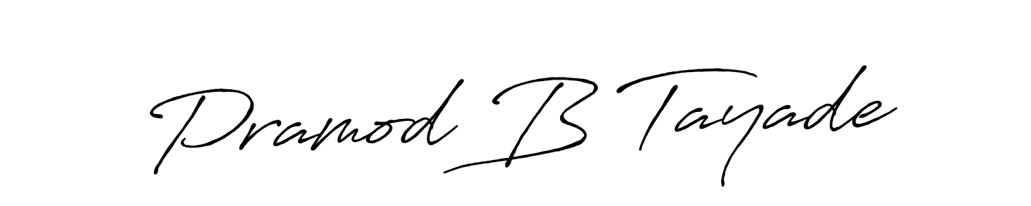 Similarly Antro_Vectra_Bolder is the best handwritten signature design. Signature creator online .You can use it as an online autograph creator for name Pramod B Tayade. Pramod B Tayade signature style 7 images and pictures png