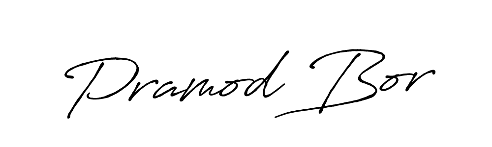You should practise on your own different ways (Antro_Vectra_Bolder) to write your name (Pramod Bor) in signature. don't let someone else do it for you. Pramod Bor signature style 7 images and pictures png