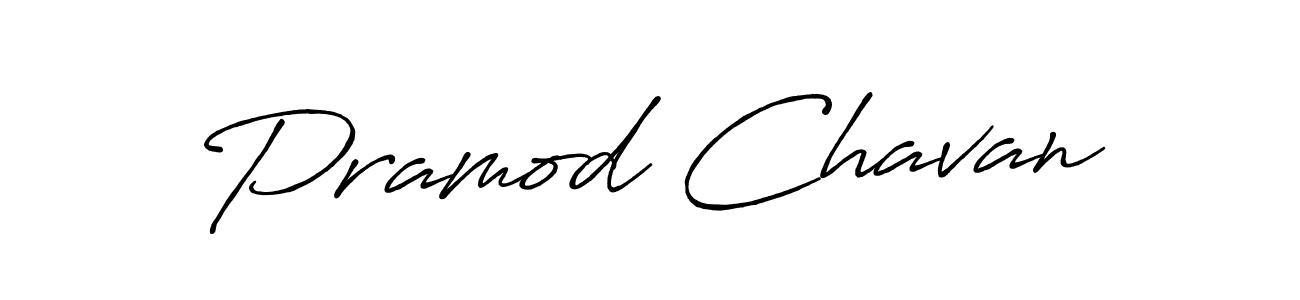 How to make Pramod Chavan name signature. Use Antro_Vectra_Bolder style for creating short signs online. This is the latest handwritten sign. Pramod Chavan signature style 7 images and pictures png
