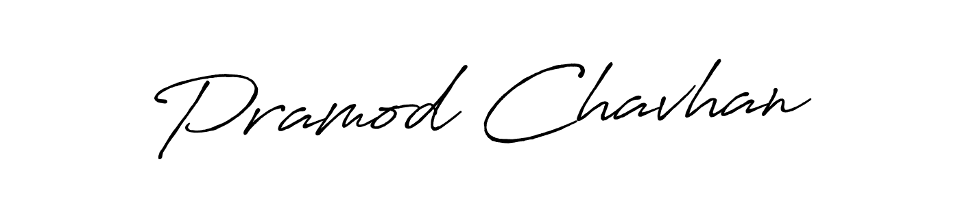 How to make Pramod Chavhan name signature. Use Antro_Vectra_Bolder style for creating short signs online. This is the latest handwritten sign. Pramod Chavhan signature style 7 images and pictures png