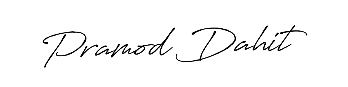 Also we have Pramod Dahit name is the best signature style. Create professional handwritten signature collection using Antro_Vectra_Bolder autograph style. Pramod Dahit signature style 7 images and pictures png